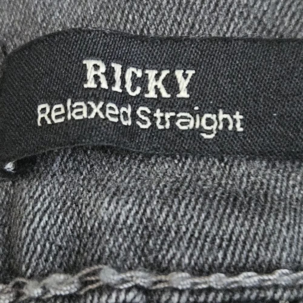 True Religion Ricky Relaxed Straight Gray Mens Jeans Sz 36x34‎ NWOT